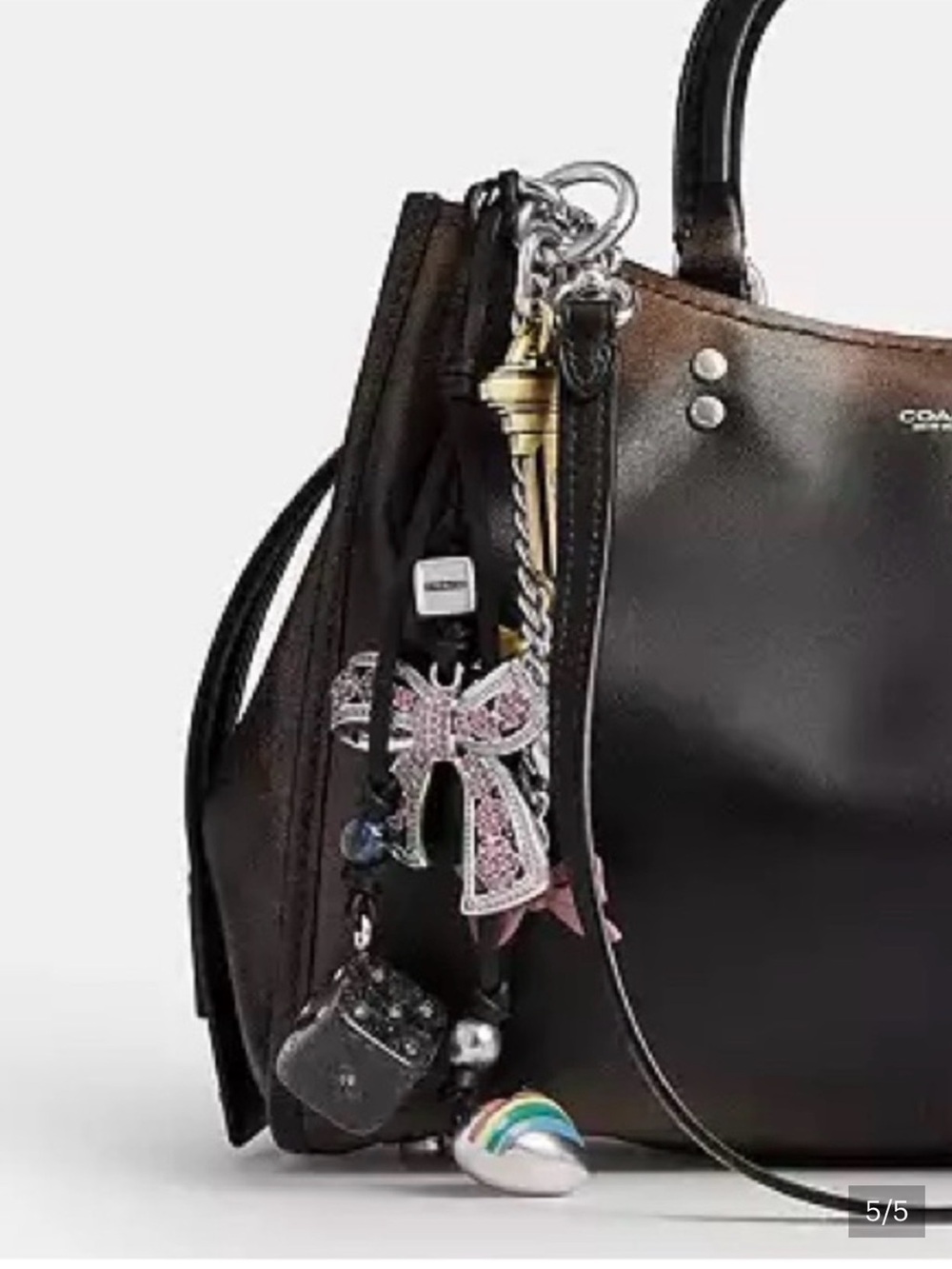 Coach Rogue 31 Loved Leather Charm Cluster- Rare & Exclusive